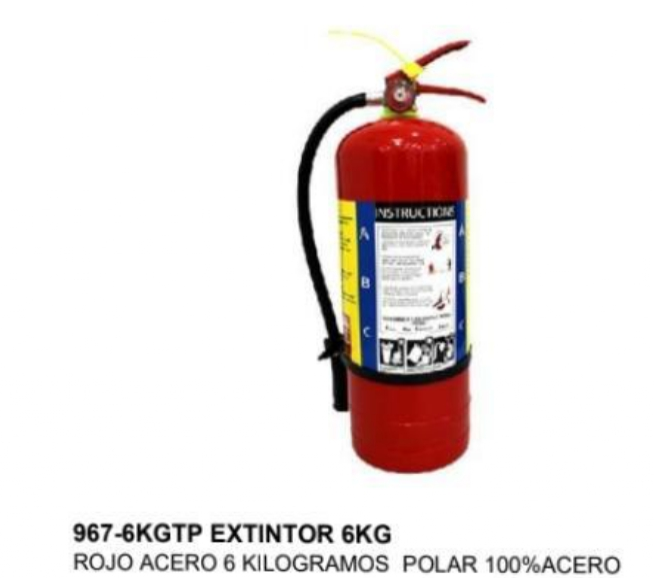 967-6KGTP EXTINTOR 6KG - Extintores Delgado Pty
